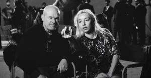 DO NOT EXPECT TOO MUCH FROM THE END OF THE WORLD, (aka NU ASTEPTA PREA MULT DE LA SFARSITUL LUMII), from left: Uwe Boll, Ilinca Manolache, 2023. © MUBI /Courtesy Everett Collection