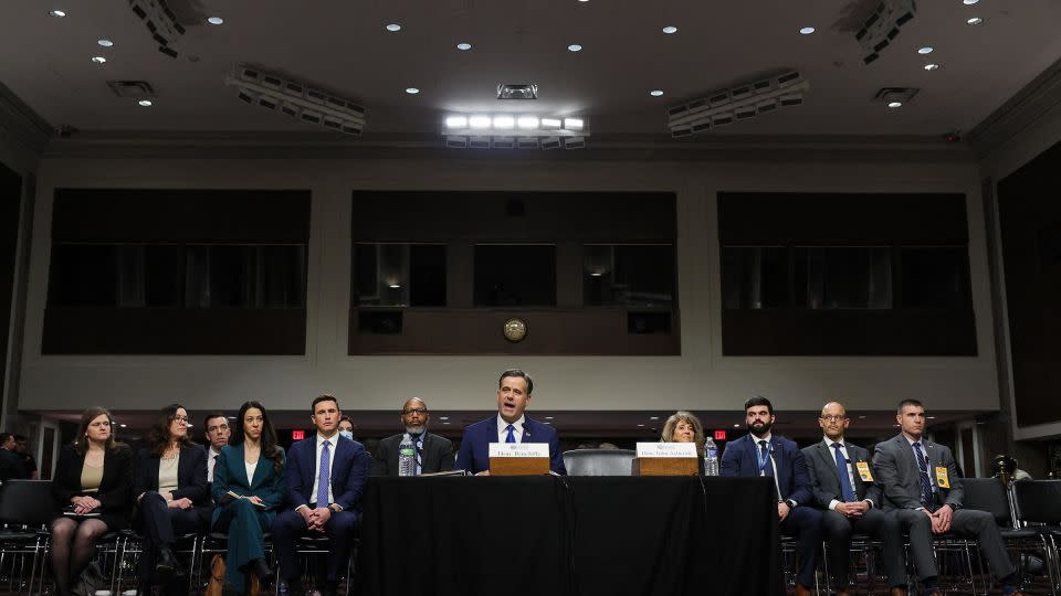 Ratcliffe testifies during his nomination hearing to be CIA director, on Capitol Hill in Washington, DC, on Wednesday. - Jemal Countess/AFP/Getty Images