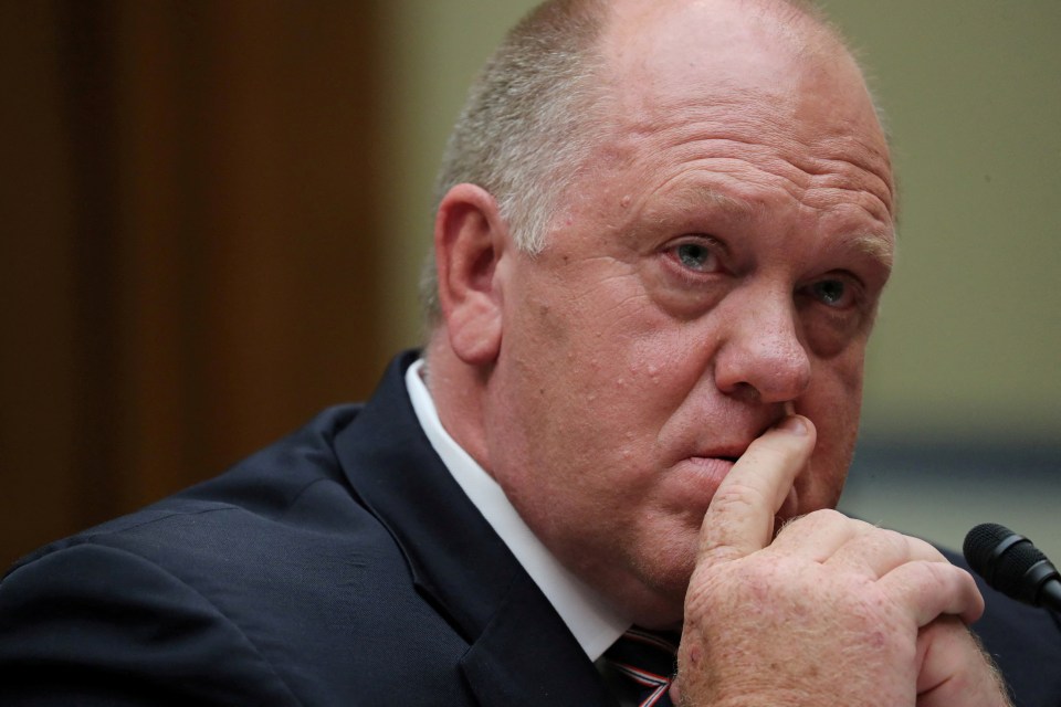 Tom Homan, former Acting Director of U.S. Immigration and Customs Enforcement, testifying.