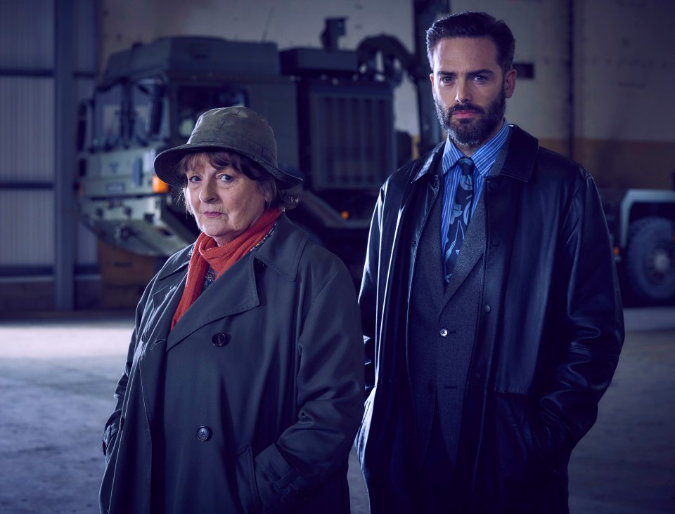 Brenda Blethyn as Vera Stanhope and David Leon as DI Joe Ashworth in Vera.