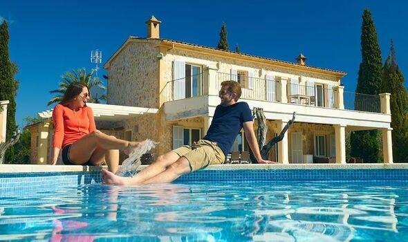 Couple on Jet2 villa holiday