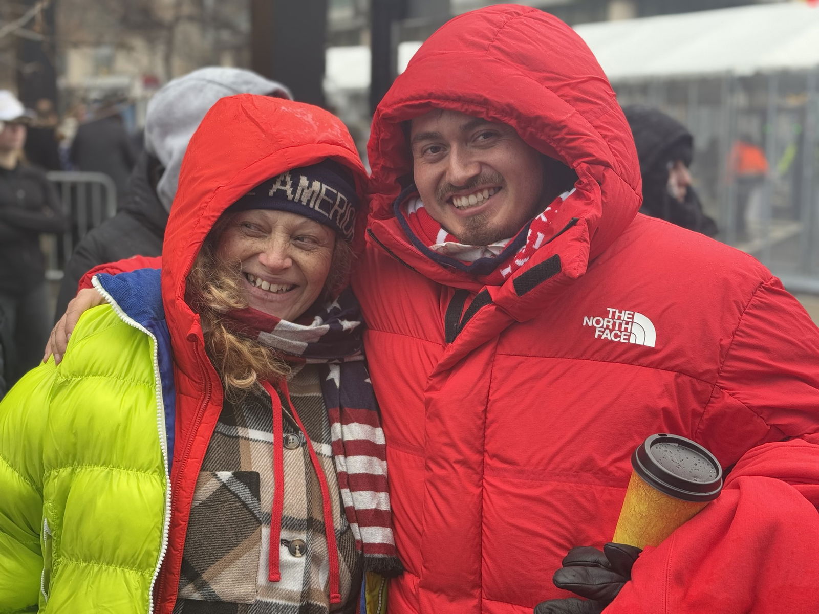 Trump fans Carolina Jerez and Efren Delgado