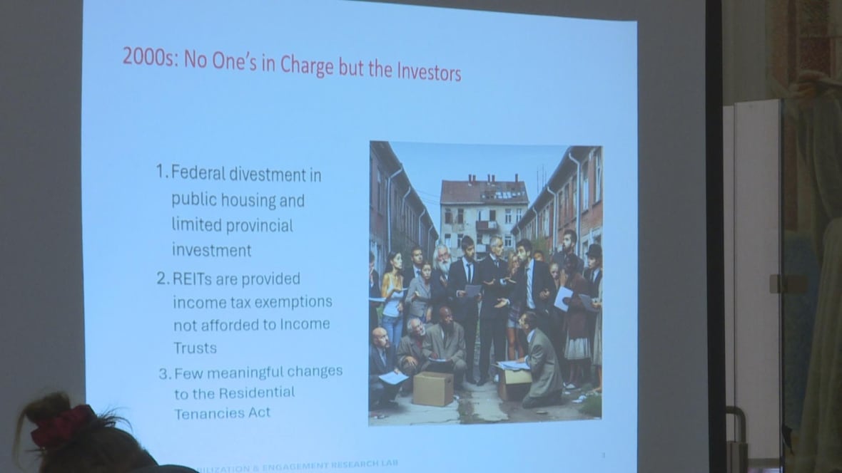 A powerpoint slide features text and an image on a white background. The slide is titled 2000s: No One's in Charge but the Investors.