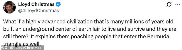 Meanwhile, some internet-dwelling conspiracy theorists have seen the discovery of the rocky structure as evidence for the existence of a lost civilisation like Atlantis