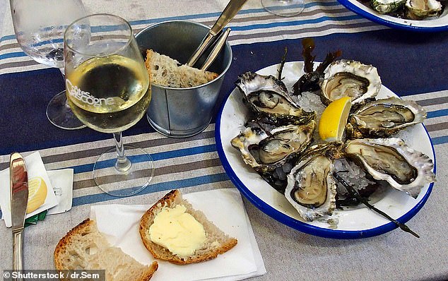 Oysters are one of the richest dietary sources of zinc, with a serving of six medium oysters providing more than 500 per cent of the daily recommended intake