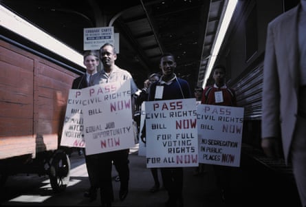 men holding signs