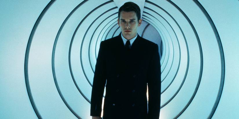 Vincent Freeman walking down a hall in Gattaca.
