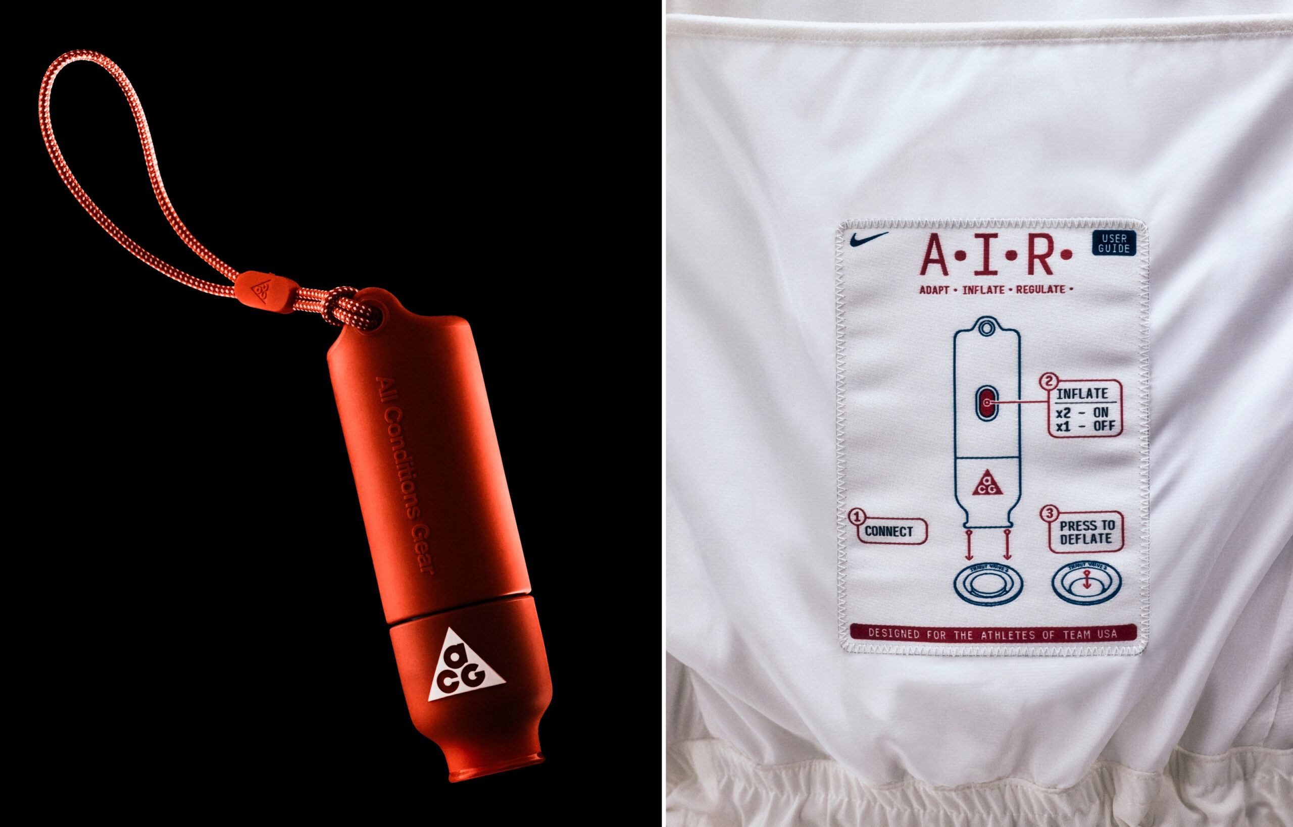 Details of the Nike Therma-FIT Air Milano Jacket