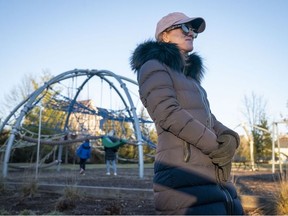 Morgan Cobuzzi is the founder of the Leesburg, Virginia, chapter of The Balance Project, which advocates children to start using smartphones and social media later. (Maxine Wallace/The Washington Post)
