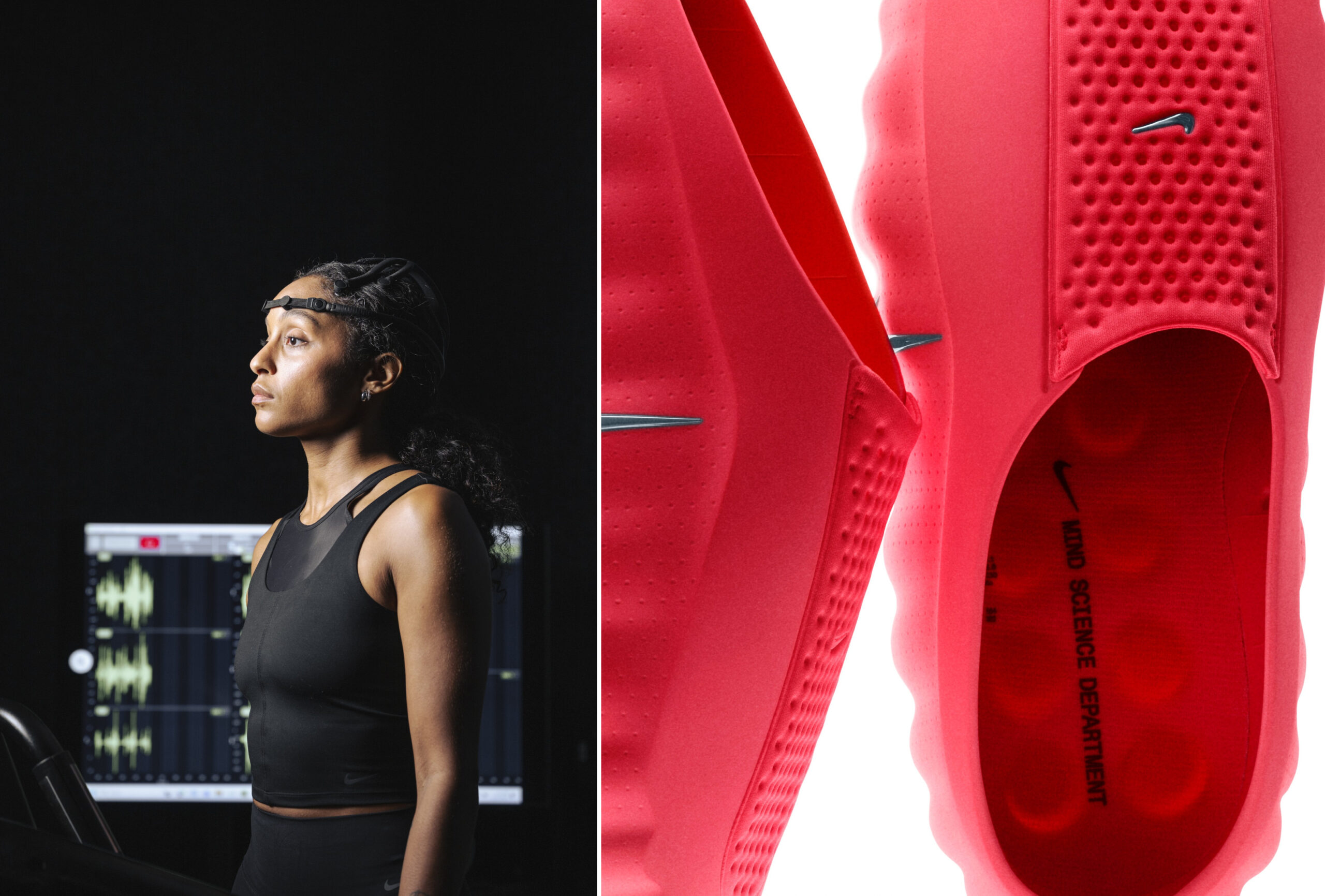 The Nike Mind shoe was developed at the Mind Science Department