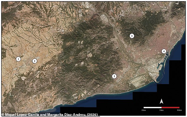 These ancient instruments were found in five archaeological sites clustered in a small region along the Llobregat River in Catalonia. Some were close enough that the horns could have been used to communicate between settlements