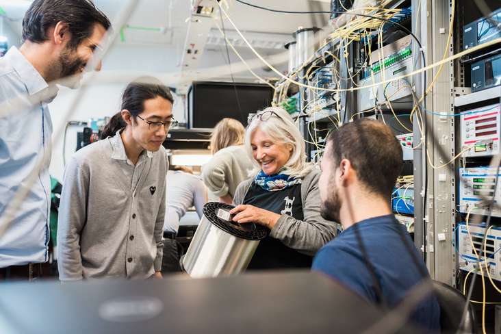 Polina with her students (Photo: James Tye)