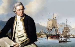Captain James Cook on 17 January 1775 landed at Possession Bay and took possession of South Georgia, in the name of King George III and his heirs.