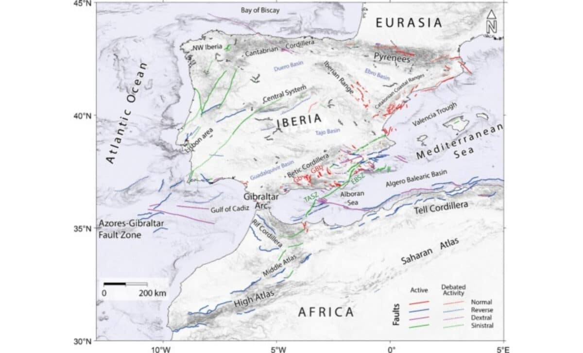 Recognized Active And Potentially Active Faults, Color Coded According To The Kinematics From The Qafi And Gem Databases