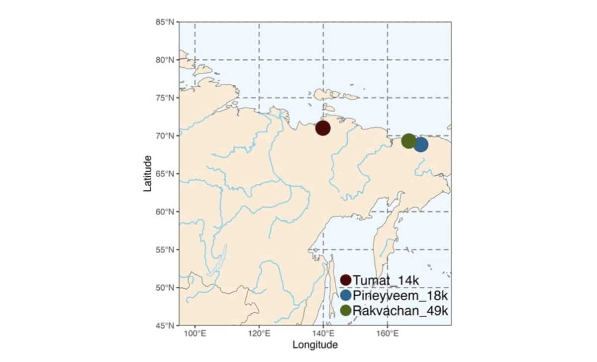 Sample Locations In Northeast Siberia. ©genome Biology And Evolution