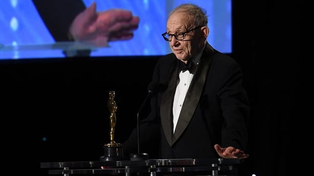 Honoree documentary filmmaker Frederick Wiseman speaks on stage during the 8th Annual Governors Awards hosted by the Academy of Motion Picture Arts and Sciences at the Hollywood & Highland Center in Hollywood, California on 12 November, 2016