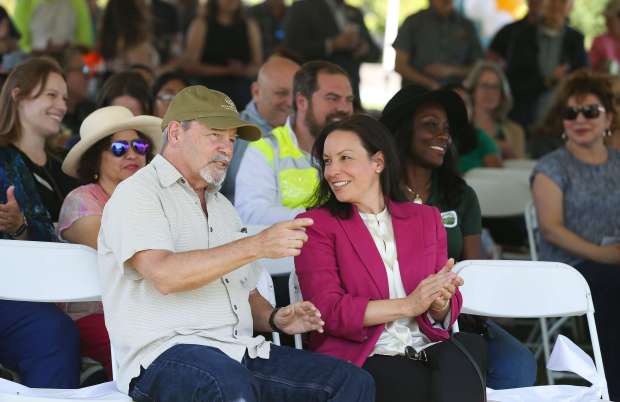 Sonoma County Supervisor Chris Coursey, left, and Santa Rosa City...