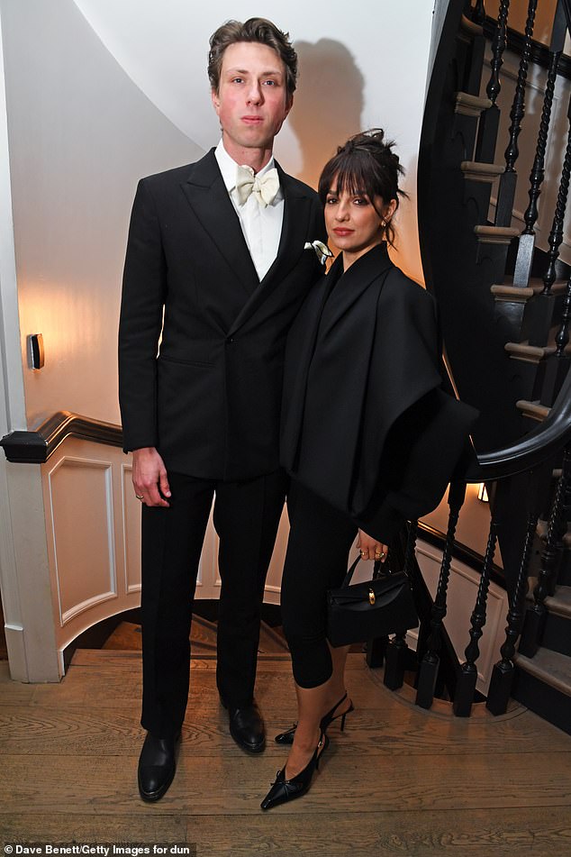 The actress was joined by her husband, Jamie Bogyo, who looked dapper in a black suit