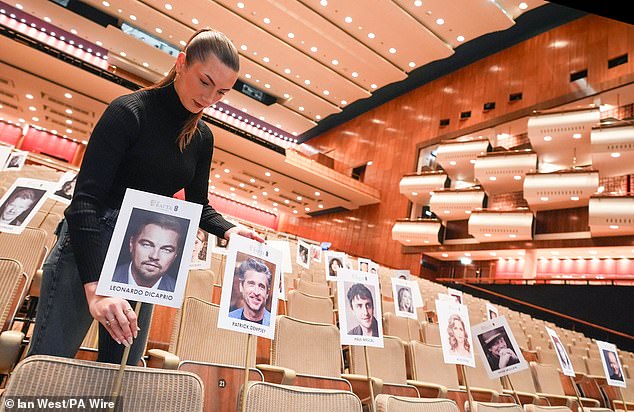 The photo is a stunt to illustrate who will be in attendance for the EE BAFTA Film Awards