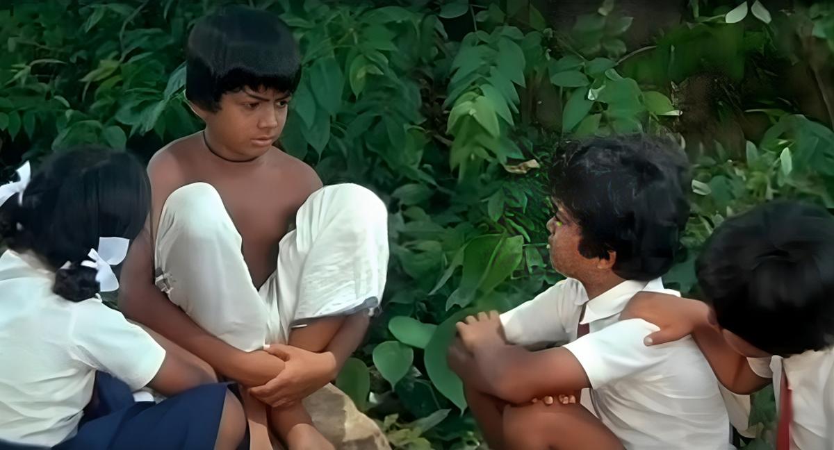 A scene from My Dear Kuttichathan (1984), the first Indian film to be shot in 3D format.