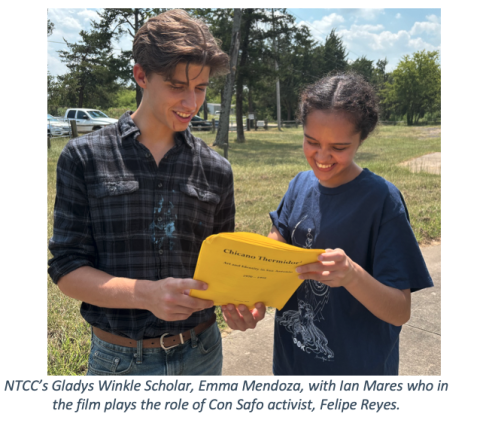 students reading script