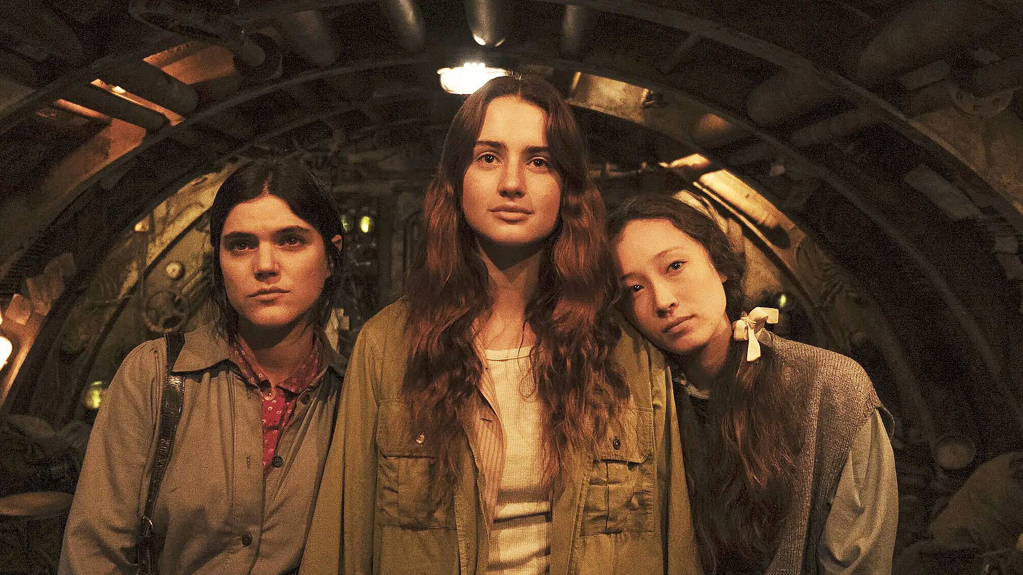 Soko, Grace Van Patten and Havana Rose Liu in "Mayday" (2021)
