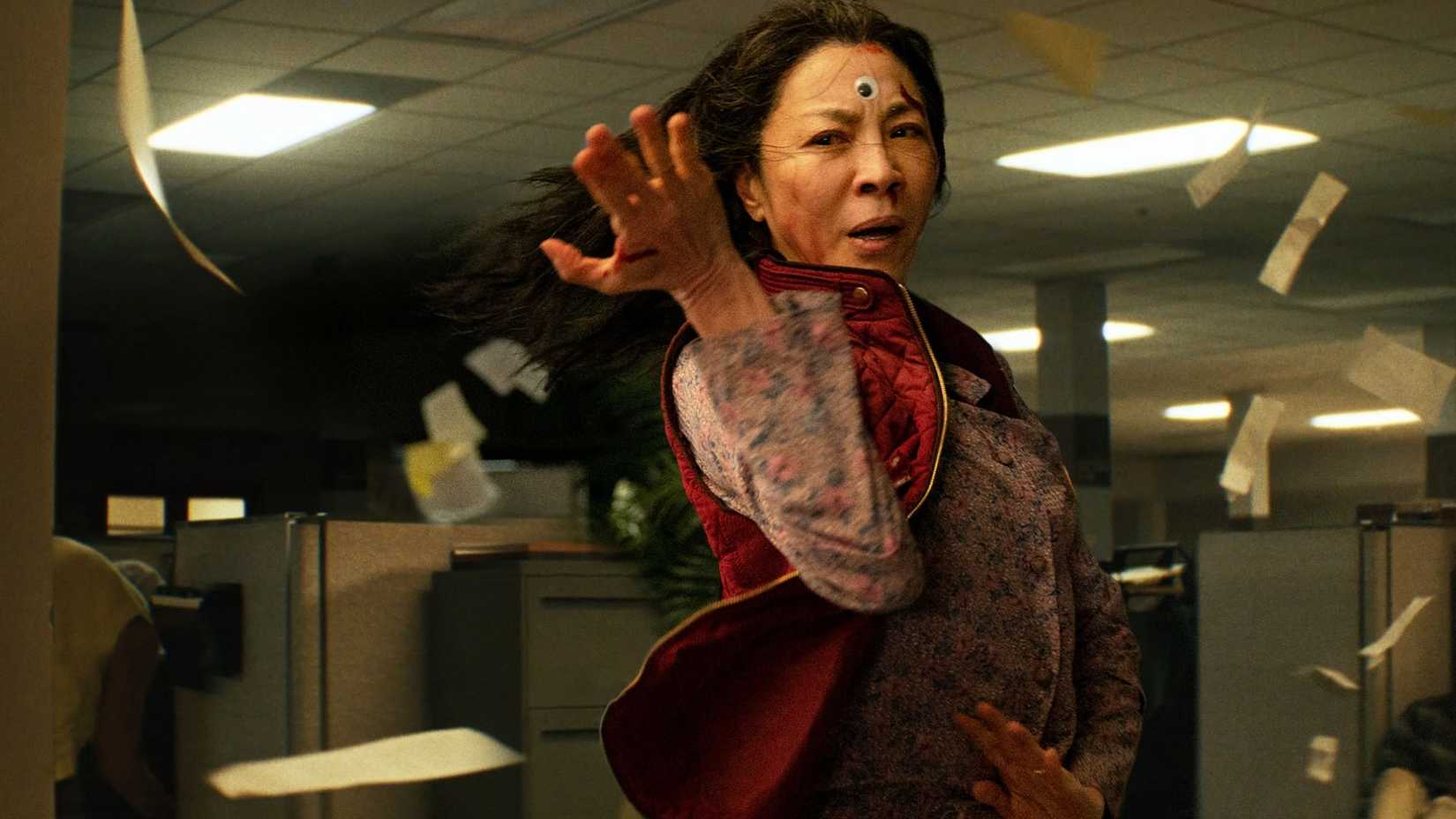 Michelle Yeoh as Evelyn Quan Wang in Everything Everywhere All At Once