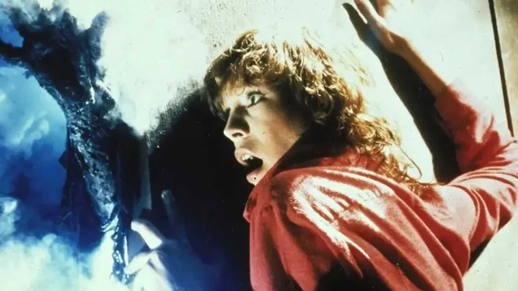 Jamie Lee Curtis is attacked by a ghostly hand in The Fog