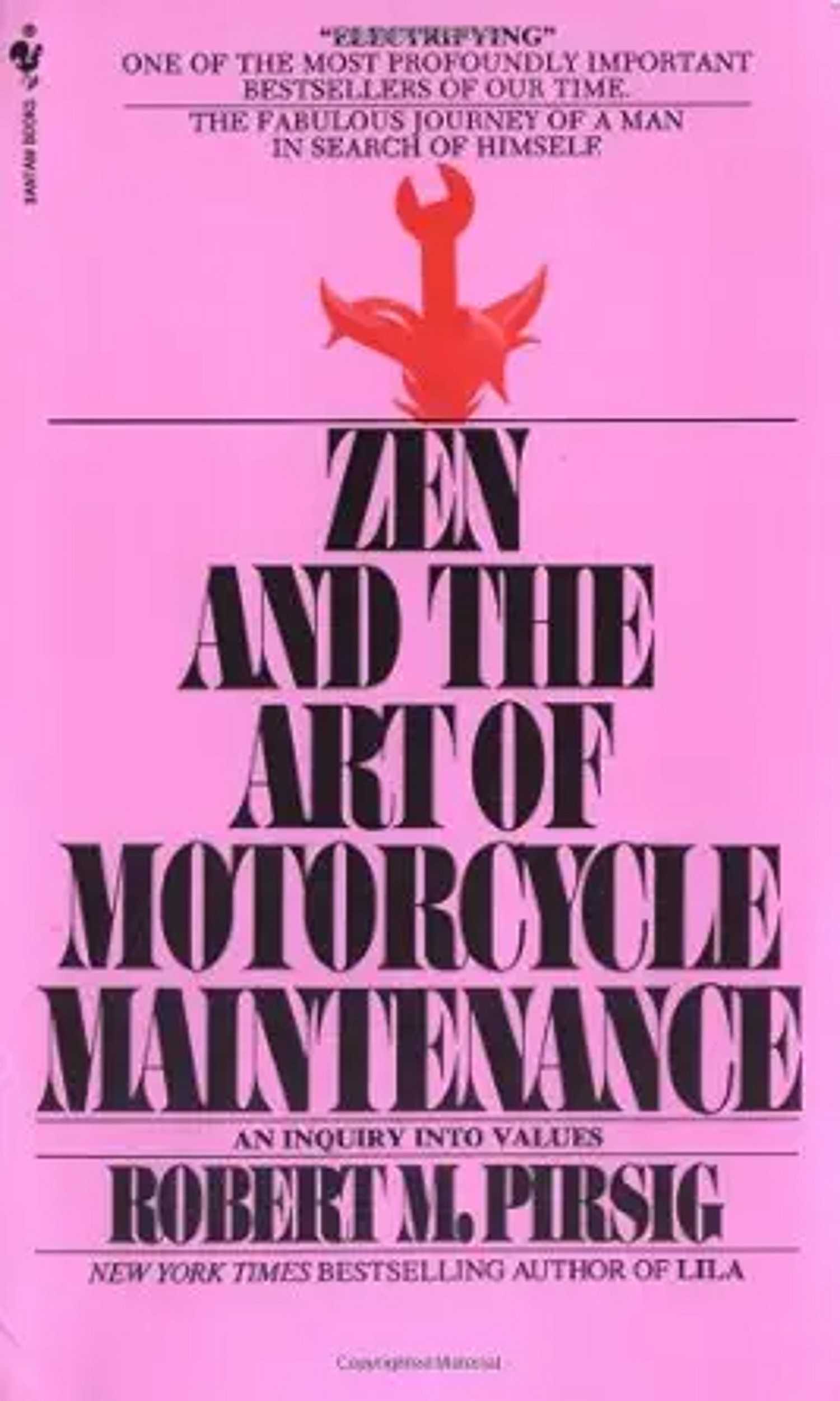Zen and the Art of Motorcycle Maintainance book cover