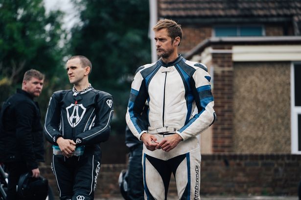 Harry Melling and Alexander Skarsgård in Pillion