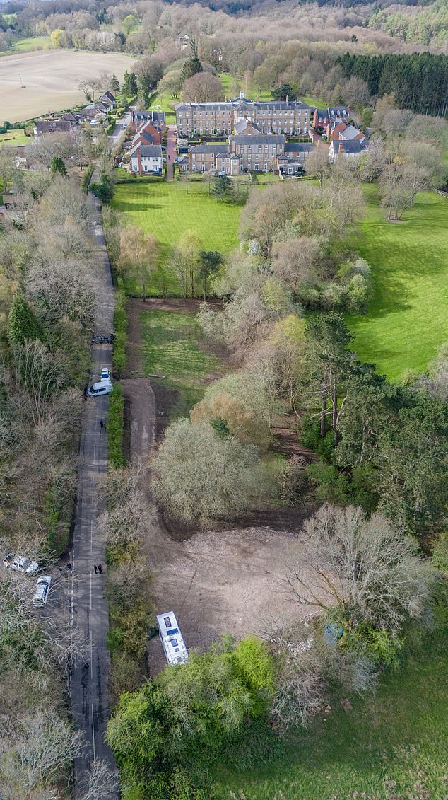 Diggers and machinery rolled in under the cover of darkness before workers flattened the jumbled masonry into hardstanding while council offices remained closed