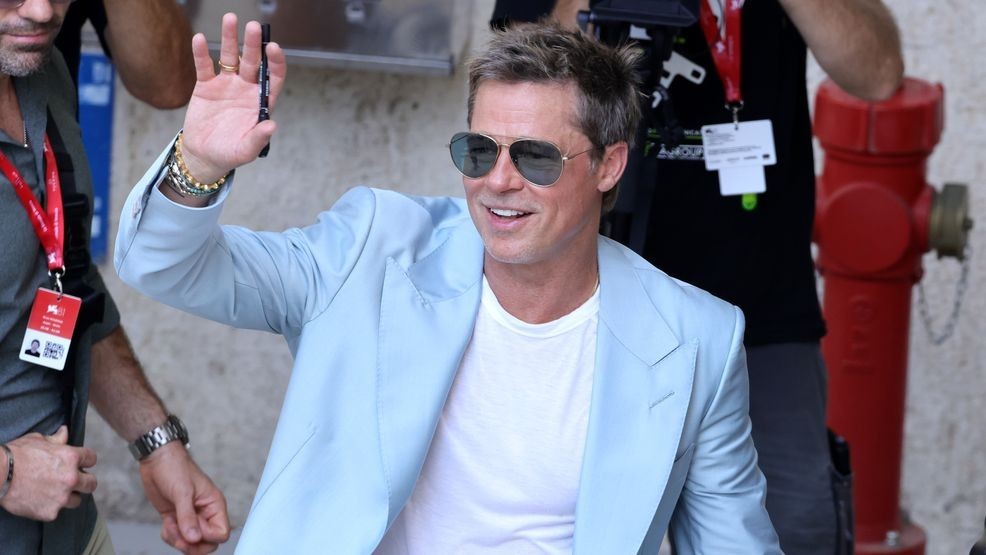 VENICE, ITALY - SEPTEMBER 01: Brad Pitt is seen at Palazzo del Casino during the 81st Venice International Film Festival on September 01, 2024 in Venice, Italy. (Photo by Andreas Rentz/Getty Images)