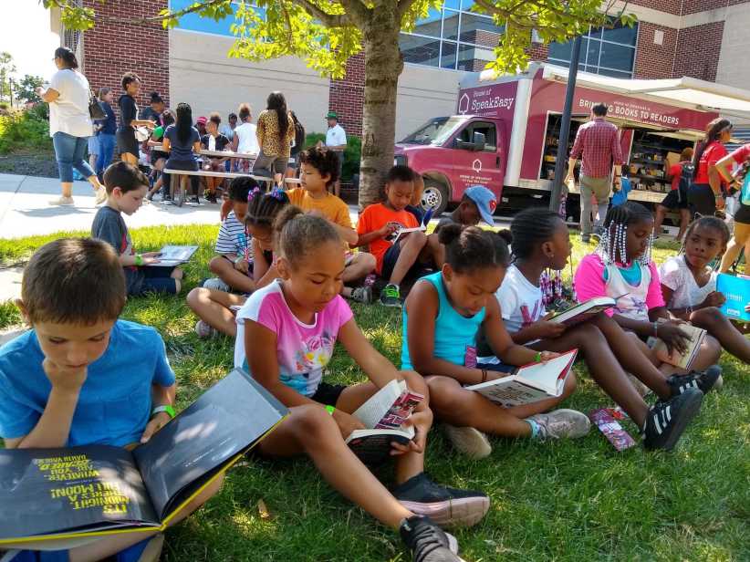 Midtown Becomes a Car-Free Book Street for Earth Day Bookmobile Block Party