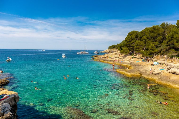 The beaches in Istria, such as this one in Pula, can be less crowded than those further south (Photo: Oliver Hlavaty/Getty/iStockphoto)