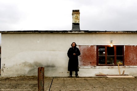 Gatlif on the set of Transylvania, 2006.