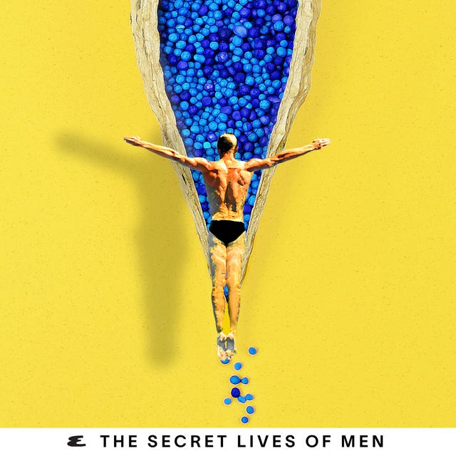 man diving