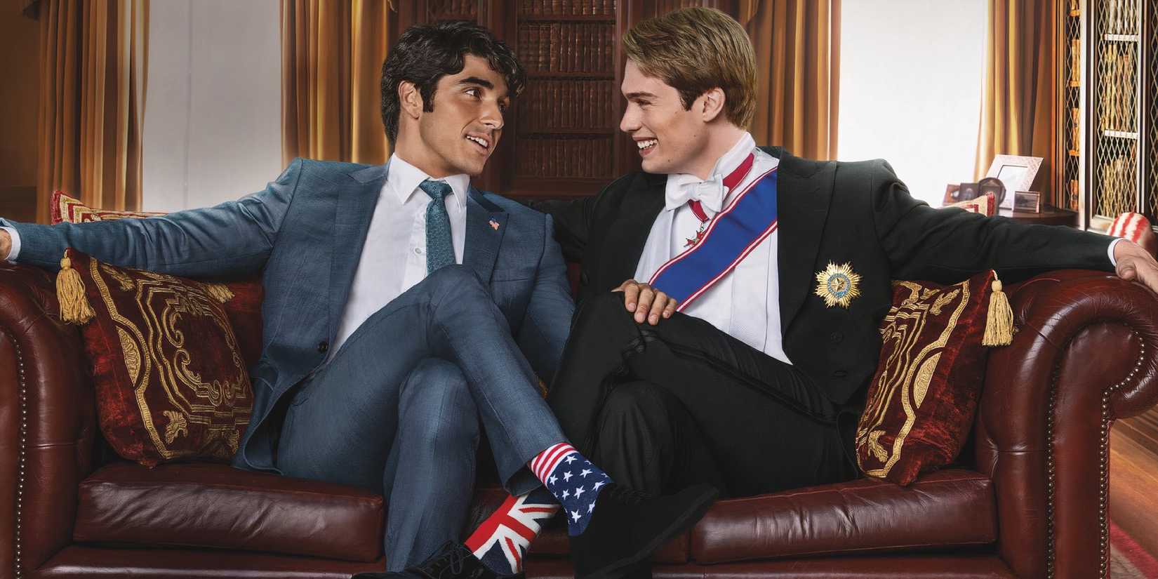 Taylor Zakhar Perez and Nicholas Galitzine  in 'Red, White & Royal Blue'