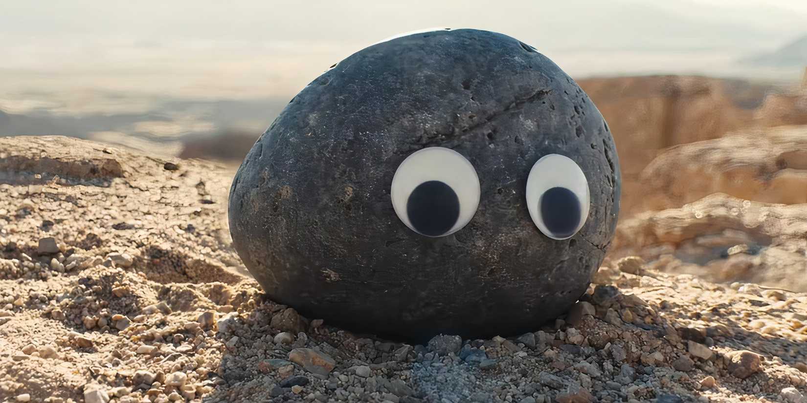 Rock with googly eyes from Everything Everywhere All at Once