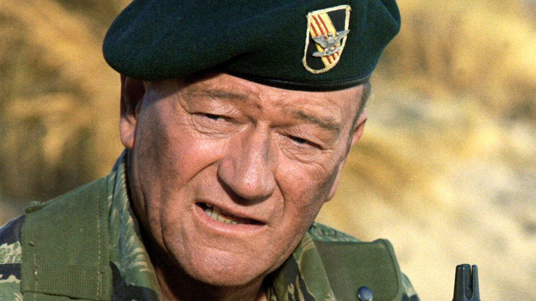 Mike Kirby looking serious in The Green Berets