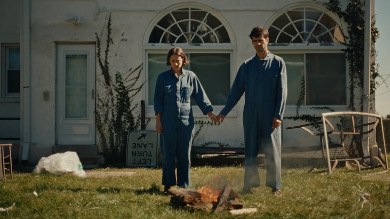 “Little Doors,” a new fantasy movie made in Baltimore, stars Megan Koester, left, and writer-director Anthony Oberbeck.