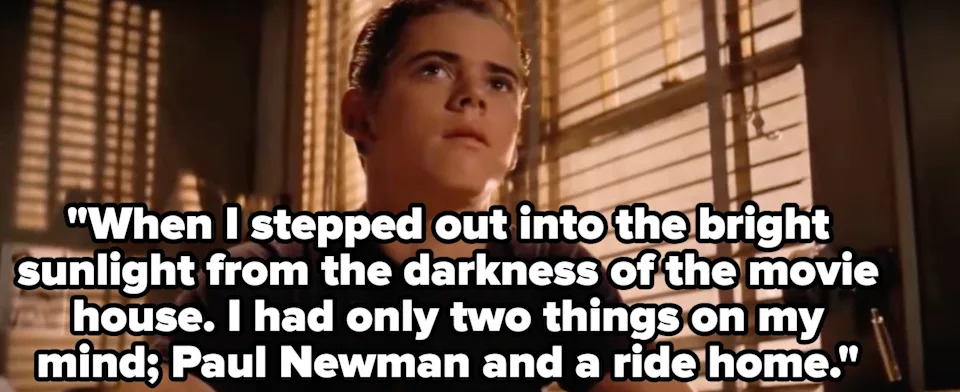 Teen sits at a table, looking thoughtful, in a room lit through window blinds. Text reads, 